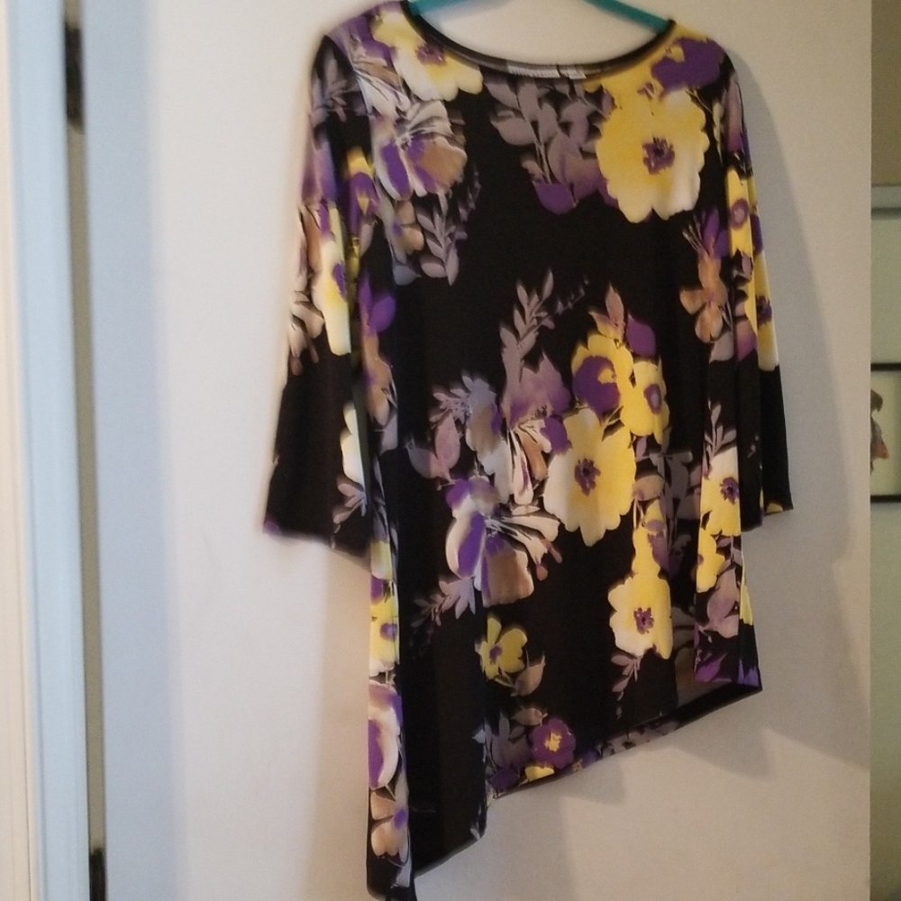 Susan Graver Beautiful Colorful Blouse - Picture 1 of 5
